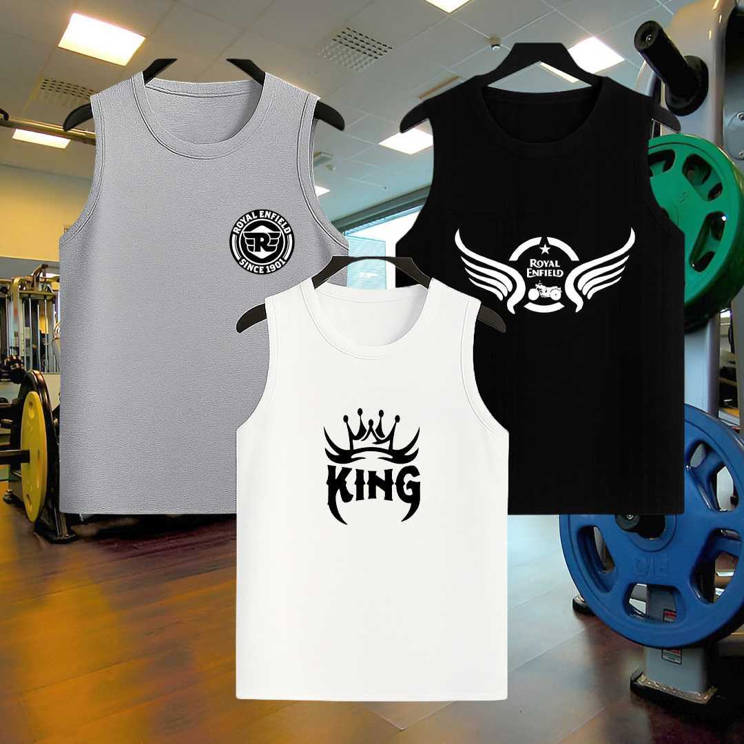 Men's,Summer,Cotton,Sleeveless,Tank,Top,3,Pcs,Combo