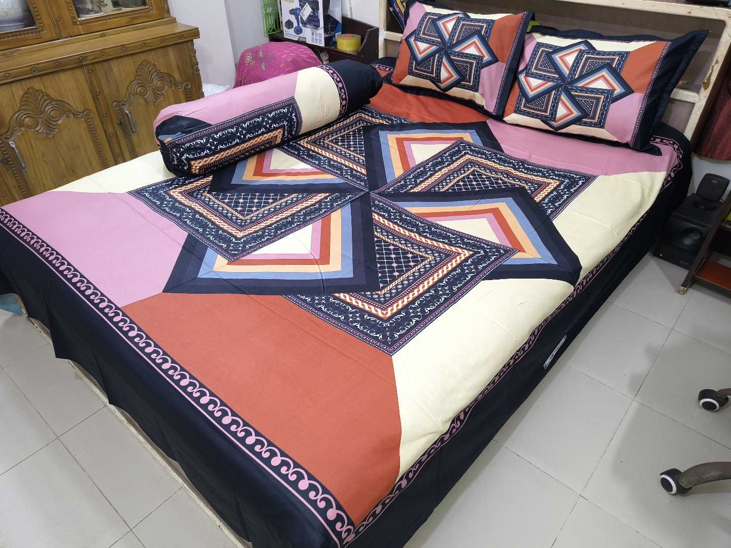 Premium,Quality,Panel,Cotton,Bed,Sheets
