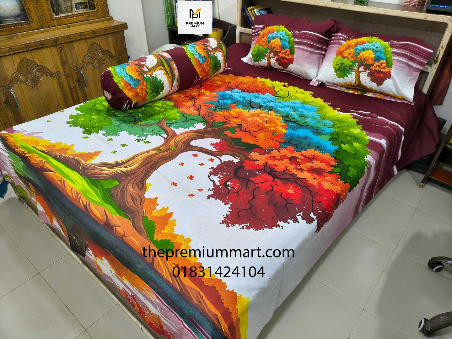 Premium,Quality,Panel,Cotton,Bed,Sheets