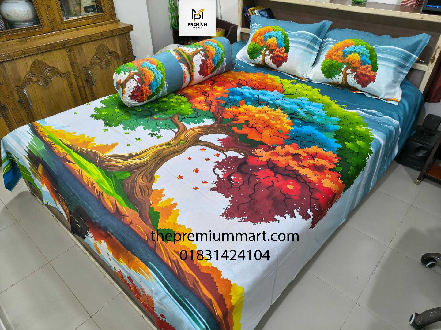 Premium,Quality,Panel,Cotton,Bed,Sheets