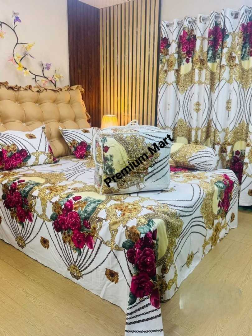 Premium,Quality,Twill,Cotton,Comforter,5,Pcs,Set