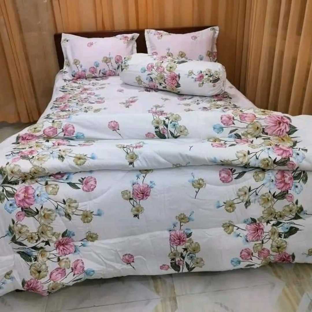 Premium,Quality,Twill,Cotton,Comforter,5,Pcs,Set