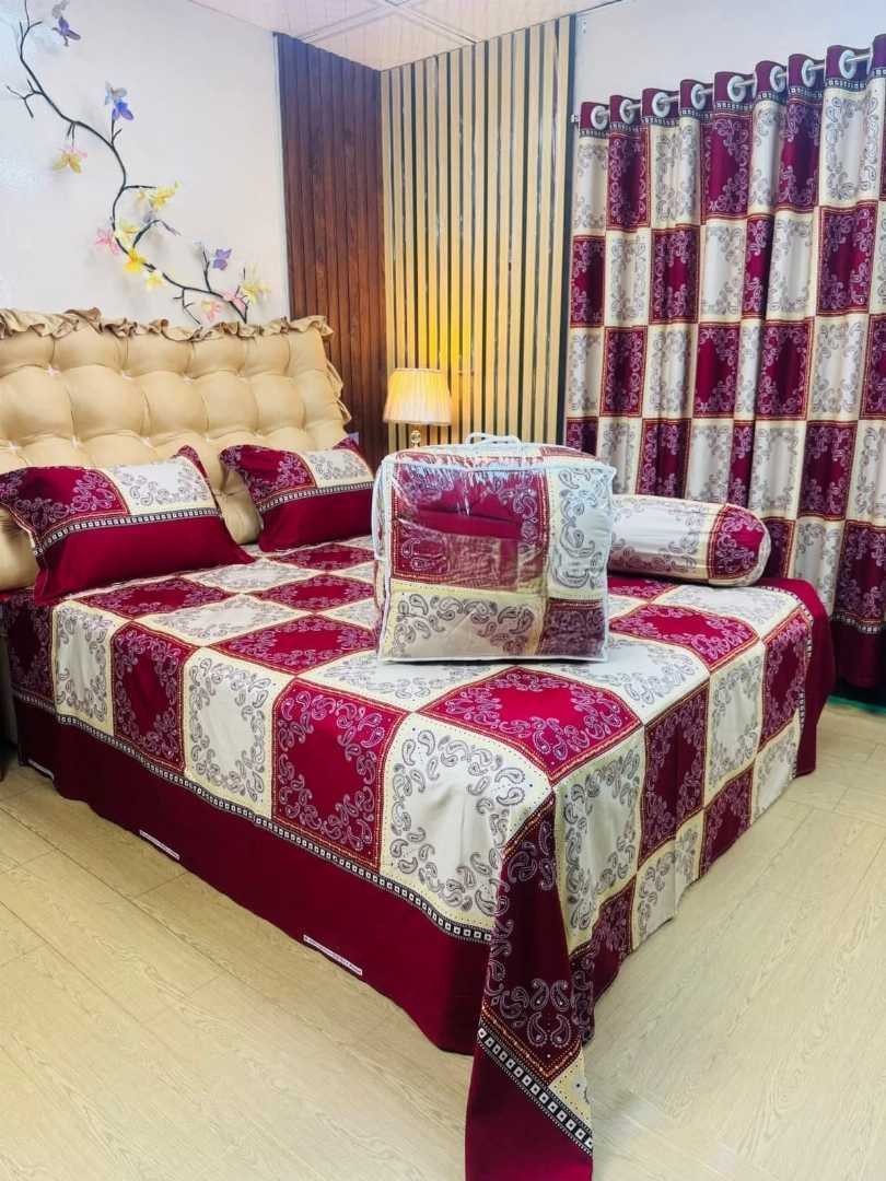 Premium,Quality,Twill,Cotton,Comforter,5,Pcs,Set