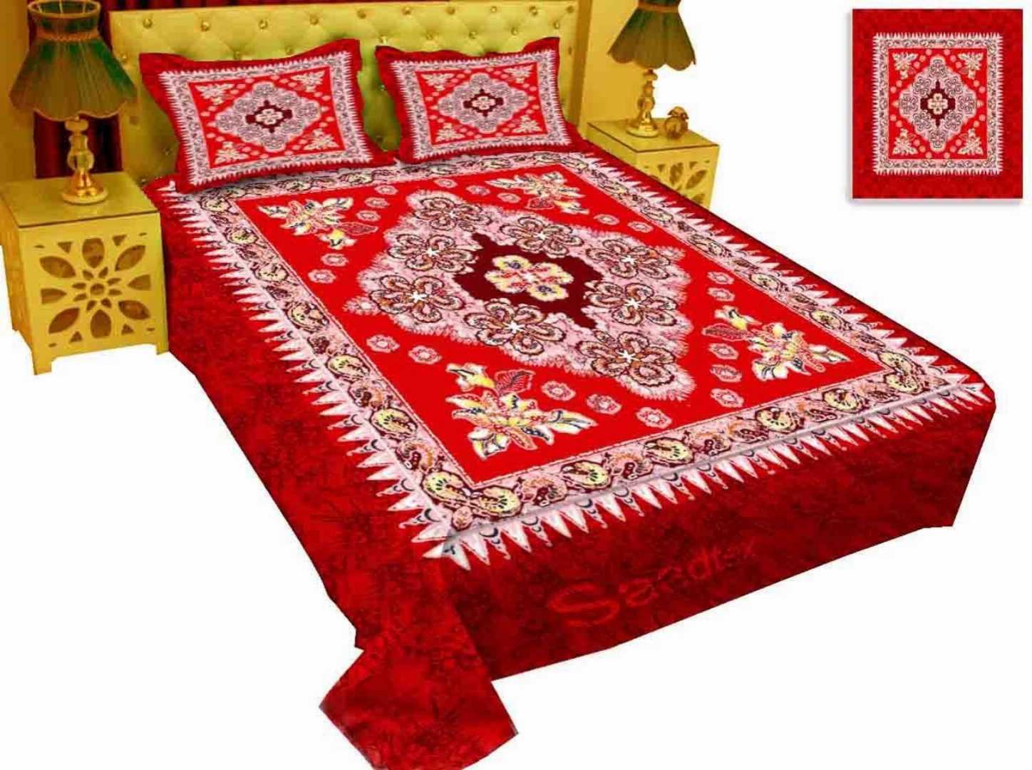 Premium,Quality,Panel,Cotton,Bed,Sheets