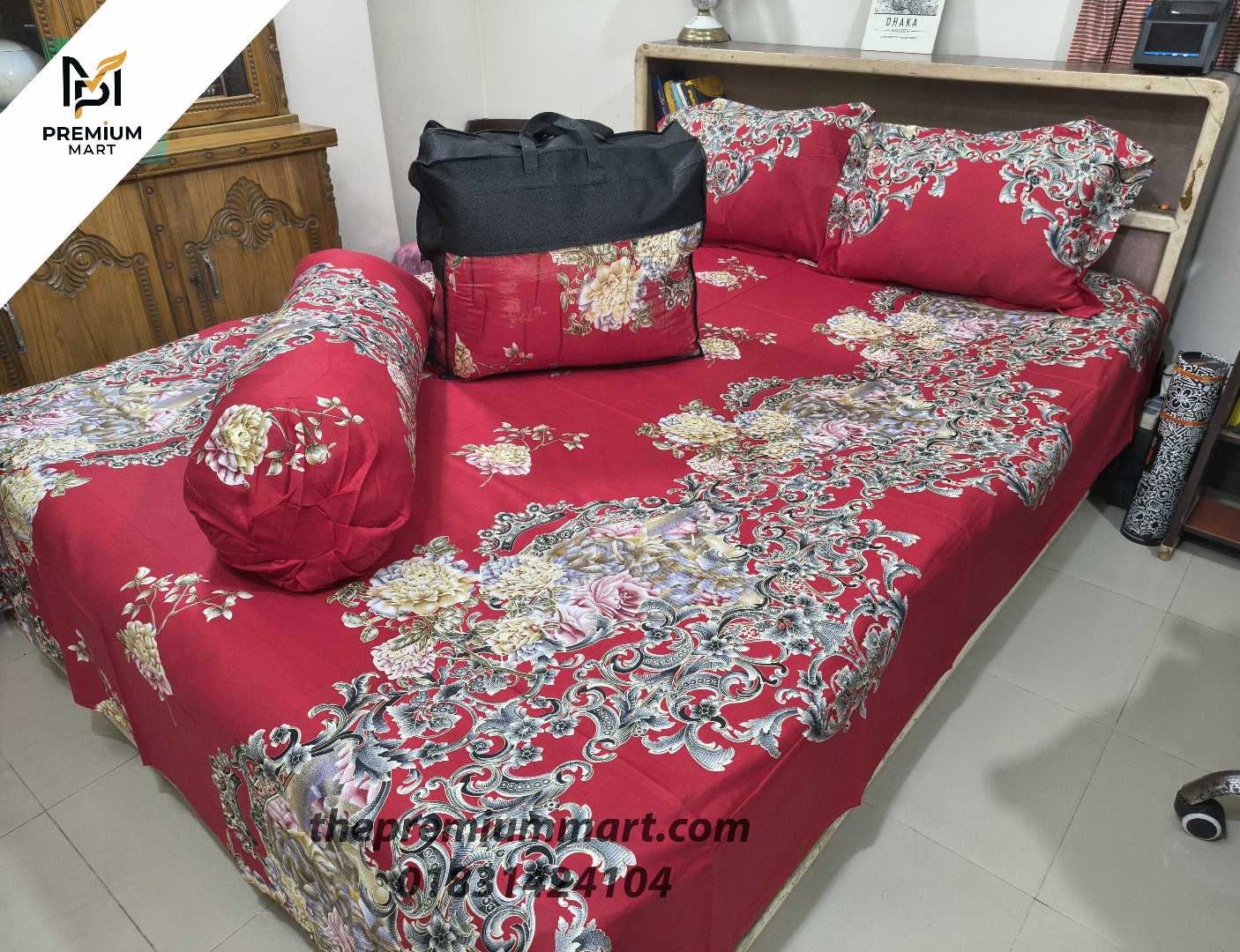 Premium,Quality,Twill,Cotton,Comforter,5,Pcs,Set