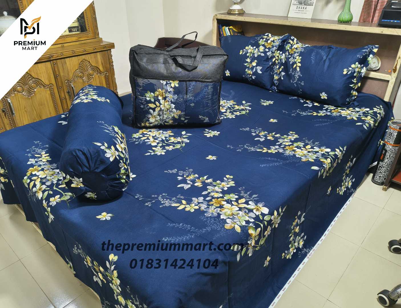 Premium,Quality,Twill,Cotton,Comforter,5,Pcs,Set