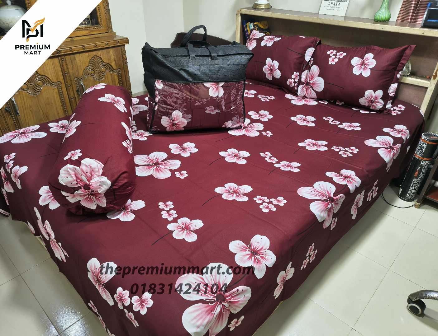 Premium,Quality,Twill,Cotton,Comforter,5,Pcs,Set