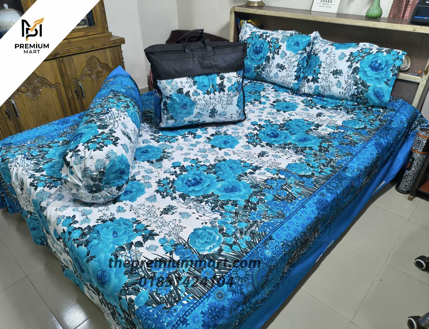 Premium,Quality,Twill,Cotton,Comforter,5,Pcs,Set