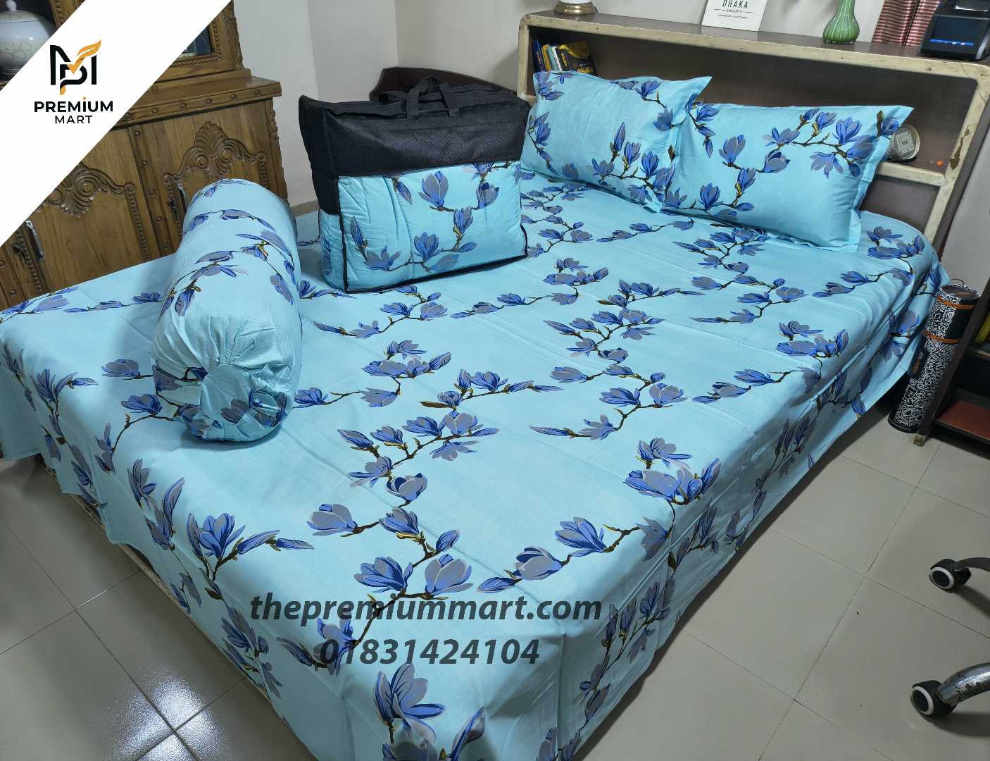 Premium,Quality,Twill,Cotton,Comforter,5,Pcs,Set