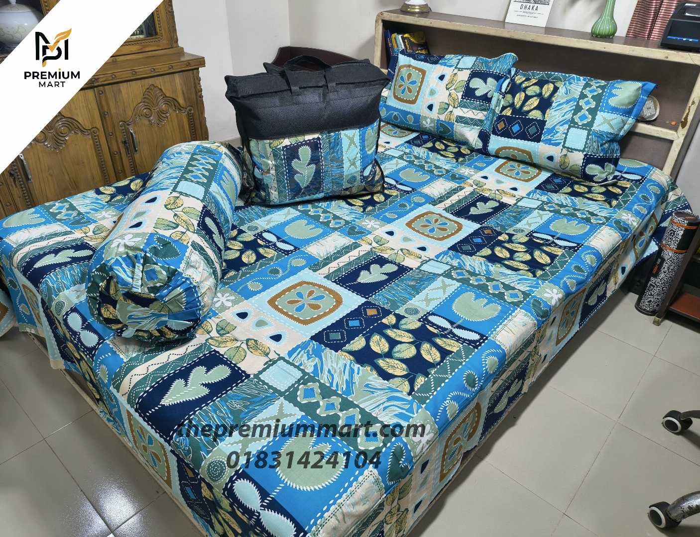 Premium,Quality,Twill,Cotton,Comforter,5,Pcs,Set